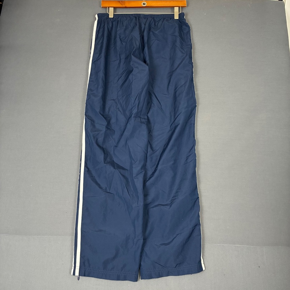 Y2K VTG Adidas Baggy Navy Blue Track Pants Men's Size Small - Picture 3 of 7